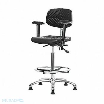 BLUE RIDGE ERGONOMICS Poly ESD Chair High FR Tilt AA Stat, 359G06