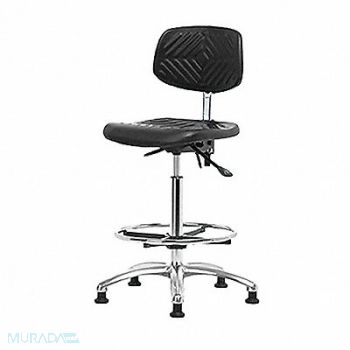 BLUE RIDGE ERGONOMICS Poly ESD Chair High FR Tilt Glides, 359G08
