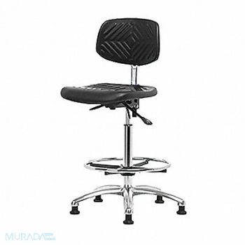BLUE RIDGE ERGONOMICS Poly ESD Chair High Foot Ring Glides, 359G12