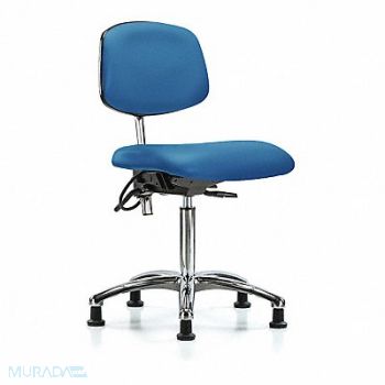 BLUE RIDGE ERGONOMICS Vinyl Clean Room/ESD Med Stat Blue, 359G56