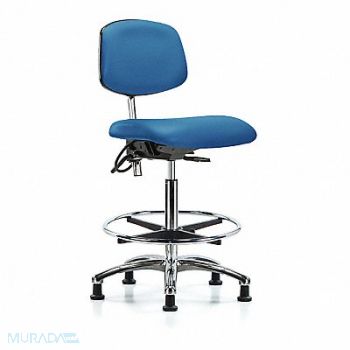 BLUE RIDGE ERGONOMICS Vinyl Clean Room/ESD Hi FR Stat Blu, 359G76