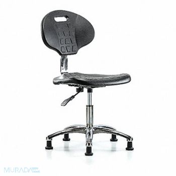 BLUE RIDGE ERGONOMICS Erie Poly CR Chair Desk Glides Blk, 359J96