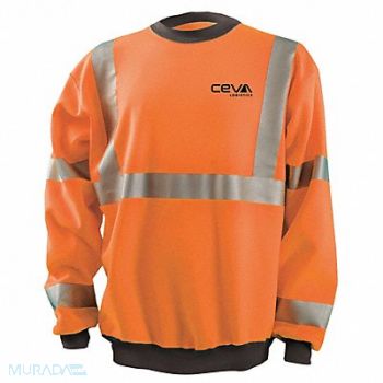 OCCUNOMIX Sweatshirt Ceva 37 Logo HiVis Orange 5X, 359LZ4