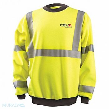 OCCUNOMIX Sweatshirt Ceva 37 Logo Hi-Vis Yellow 5X, 359MA1