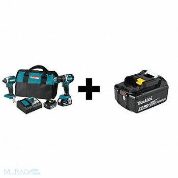 MAKITA Cordless Combination Kit 18V DC 2 Tools, 359VY7