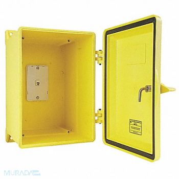 HUBBELL GAI-TRONICS Weatherproof Phone Enclosure Yellow, 35DW90