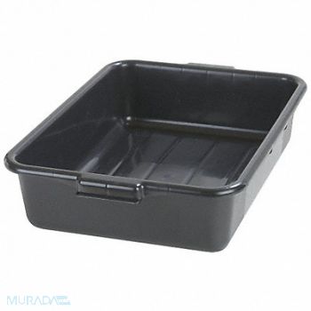 CARLISLE J4644 Tote Box 20in L x 15 in W x 5 in H Black, 35FR98