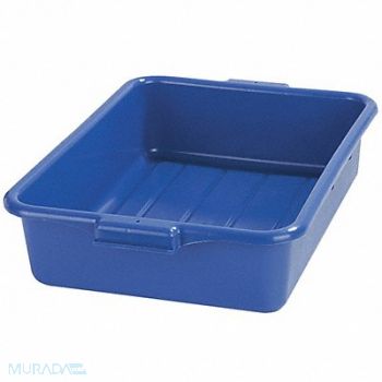 CARLISLE J4644 Tote Box 20 in L x 15 in W x 5 in H Blue, 35FT03