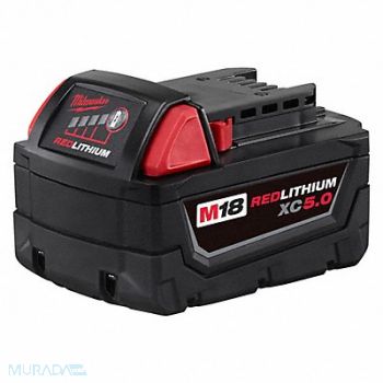 MILWAUKEE Battery 5.0 Ah Li-Ion, 35GJ99