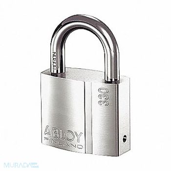ABLOY Keyed Padlock 1 in Rectangle Silver, 35GP76