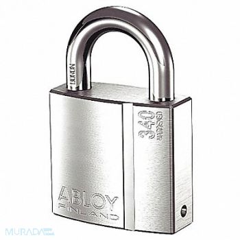 ABLOY Keyed Padlock 1 3/32 in Rectangle Silver, 35GP60