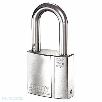 ABLOY Keyed Padlock 1 3/32 in Rectangle Silver, 35GP62