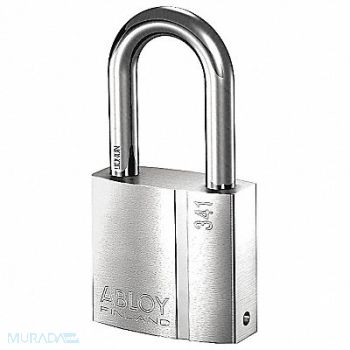ABLOY Keyed Padlock 1 3/32 in Rectangle Silver, 35GP66