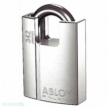 ABLOY Keyed Padlock 1 in Rectangle Silver, 35GP68