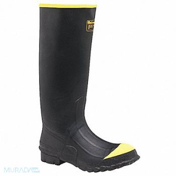 LACROSSE J2220 Rubber Boot Men s 14 Knee Black PR, 35GU05