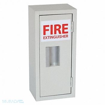 GRAINGER APPROVED Fire Extinguisher Cabinet Cream Steel, 35GX42