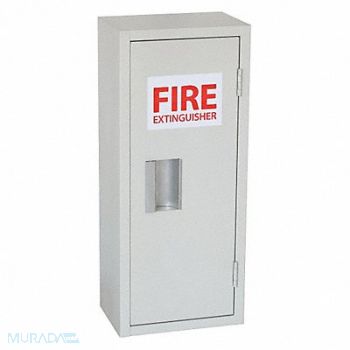 GRAINGER APPROVED Fire Extinguisher Cabinet Cream Steel, 35GX43