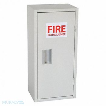 GRAINGER APPROVED Fire Extinguisher Cabinet Cream Steel, 35GX44