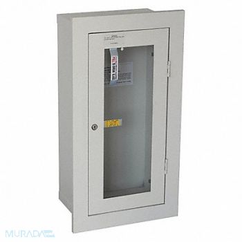 GRAINGER APPROVED Fire Extinguisher Cabinet Cream Steel, 35GX47