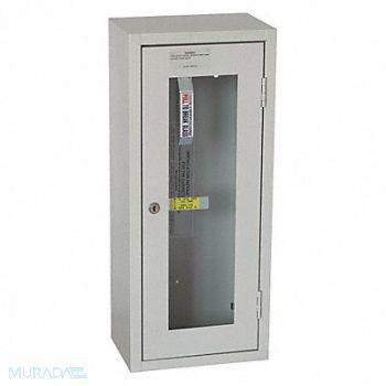 GRAINGER APPROVED Fire Extinguisher Cabinet Cream Steel, 35GX49