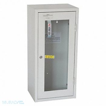 GRAINGER APPROVED Fire Extinguisher Cabinet Cream Steel, 35GX50