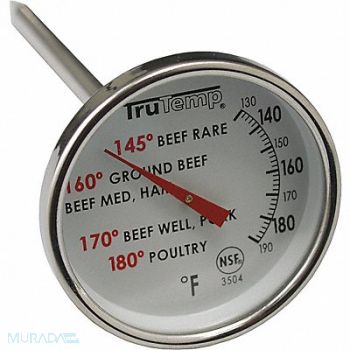 TAYLOR Meat Thermometer 120 to 190F, 35HV39
