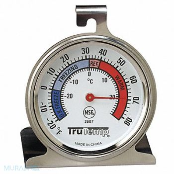 TAYLOR Fridge/Freezer Thermometer -20 to 80F, 35HV42