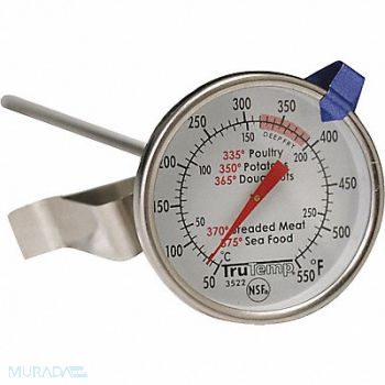 TAYLOR Deep Fry Thermometer 50 to 550F, 35HV50