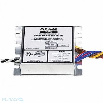 FULHAM FIREHORSE CFL Ballast Rapid Start 39W 2 Bulbs, 35JE76