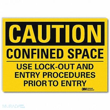 LYLE Caution Sign 10x14in Reflective Sheeting, 35JK74