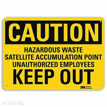 LYLE Caution Sign 7 in x 10 in Aluminum, 462N14