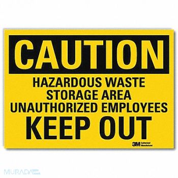 LYLE Caution Sign 5inx7in Reflective Sheeting, 35JT31