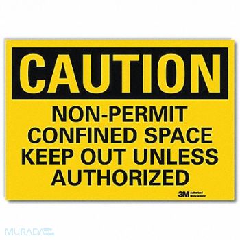 LYLE Caution Sign 7inx10in Reflctv Sheeting, 35JW57