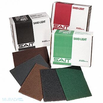 UNITED ABRASIVES-SAIT Nonwoven Hand Pad 9 in L Black PK20, 58CC44