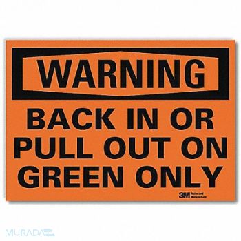 LYLE Rflct Loading Unloading Lbl 7x10in Alum, 35KJ54