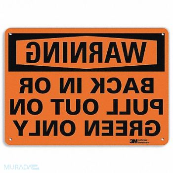 LYLE Warning Sign 7 in x 10 in Aluminum, 35KJ57