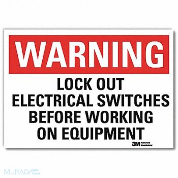 LYLE Warning Sign 10in x 14in Rflct Sheeting, 35KL87