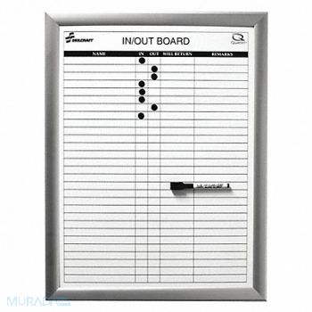 ABILITY ONE In/Out Board 11inWx14inH Wht, 35KR25