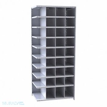 HALLOWELL AddMtlBinShlvng 24inx84inx36in #Cmpmt 36, 35KU41