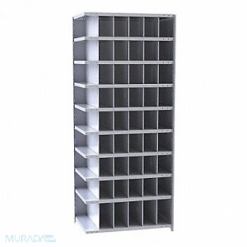 HALLOWELL AddMtlBinShlvng 24inx84inx36in #Cmpmt 54, 35KU47