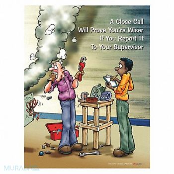 SAFETYPOSTER.COM Safety Poster 22 in x 17 in Paper, 35LG09