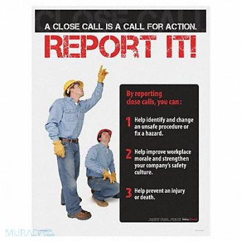 SAFETYPOSTER.COM Safety Poster 22 in x 17 in Paper, 35LG46