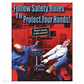 SAFETYPOSTER.COM Safety Poster 22 in x 17 in Paper, 35LH34