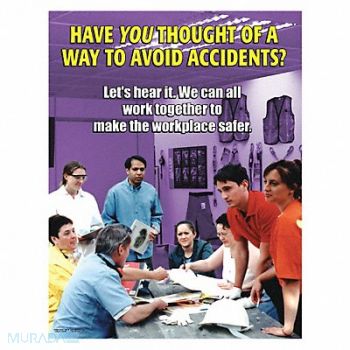 SAFETYPOSTER.COM Safety Poster 22 in x 17 in Paper, 35LH43