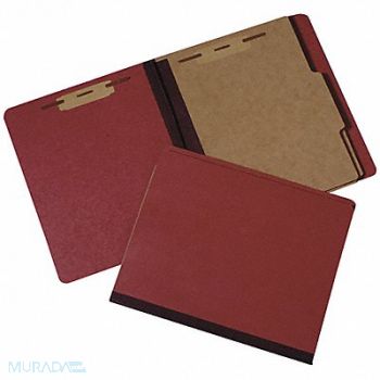 ABILITY ONE File Foldr Letter 11 1/2inWx10inH Red, 35LW88