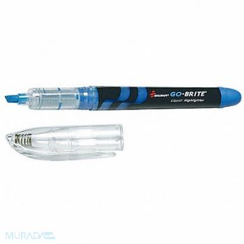 ABILITY ONE Highlighter Pen Stl Fluorescent Blue PK6, 35LX04