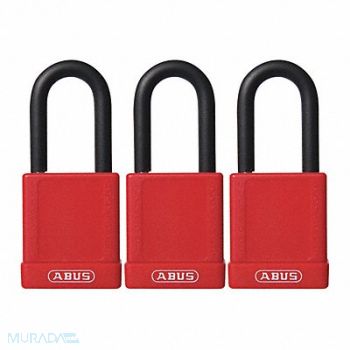 ABUS J0402 Lockout Padlock KA Red 1-3/4 H PK3, 35MD68