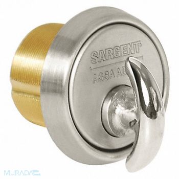 SARGENT Mortise Cylinder Satin Chrome Grade 1, 35MN46