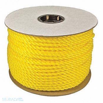 GRAINGER APPROVED Rope Polypropylene 3/8in Dia 600 ft., 35MN94