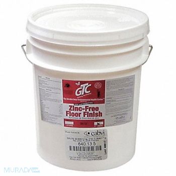 GREENING THE CLEANING No Zinc Floor Finish 5 gal Bucket, 35MT95